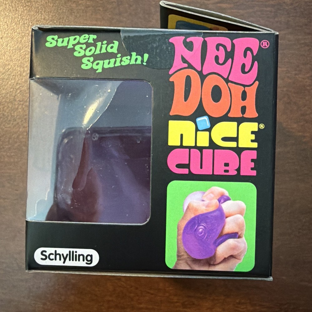 Nee Doh Nice Cube - Super Solid Squish! (Purple) USA 2026