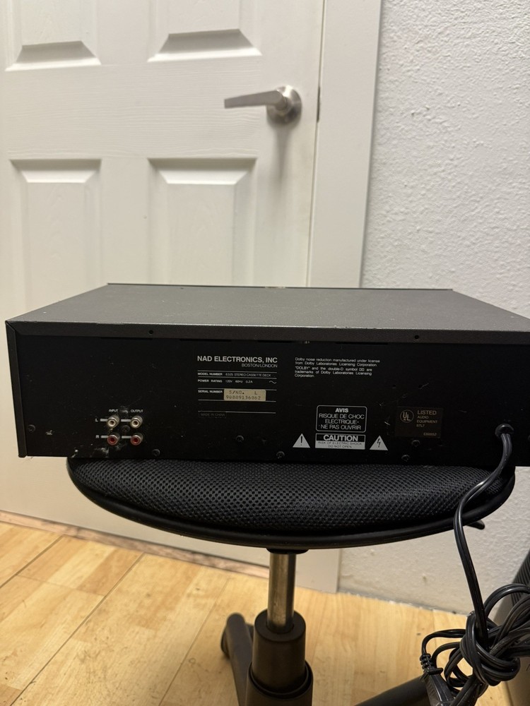 NAD 6325 - Stereo Cassette Deck - UNTESTED AS IS