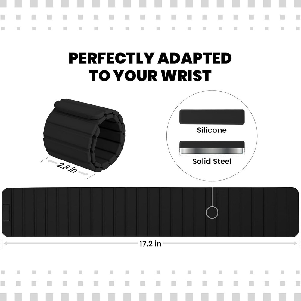 Magnetic Adjustable Arm Leg Weights Wrist Ankle Exercise Gym Workout Training