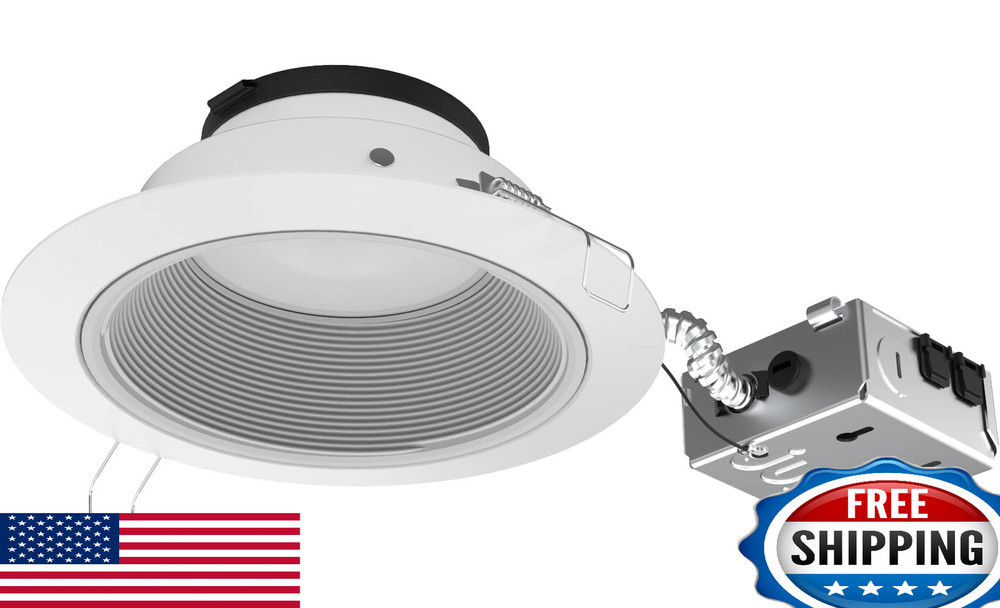 Juno JPDZ6JB RDB1 WWH M6 Podz Canless LED Downlight, Switchable, Matte White