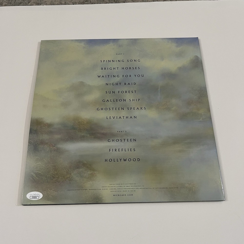 NICK CAVE SIGNED GHOSTEEN RECORD LP AUTOGRAPHED JSA COA