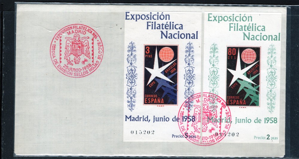 Spain  877-78a  first  day  cancel