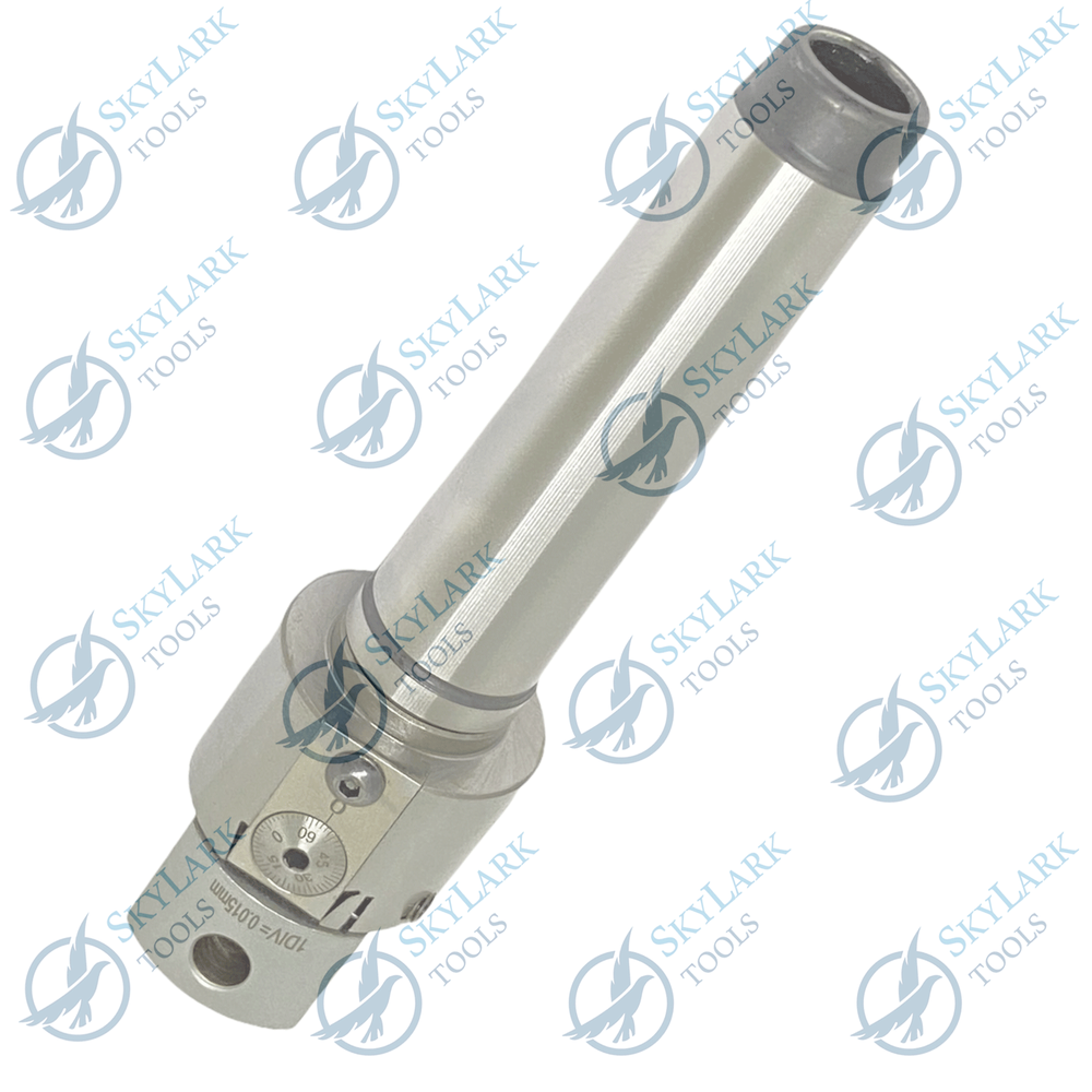 1.5'' ADJUSTABLE BORING HEAD WITH MT3 Shank & Carbide Boring Bars 3pcs