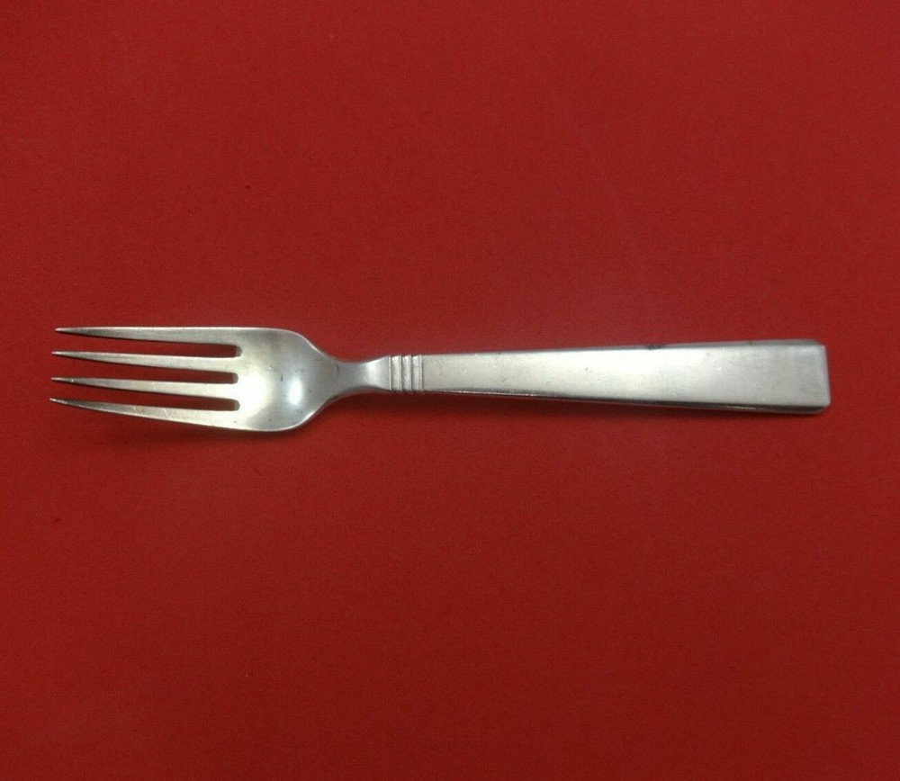 Blok by Peter Hertz Danish Sterling Silver Regular Fork 7" Flatware Heirloom