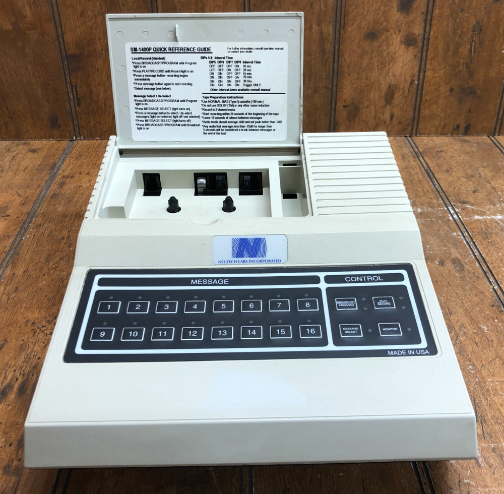 Nel- Tech Labs SM-1400P-3 16 Message Broadcast System