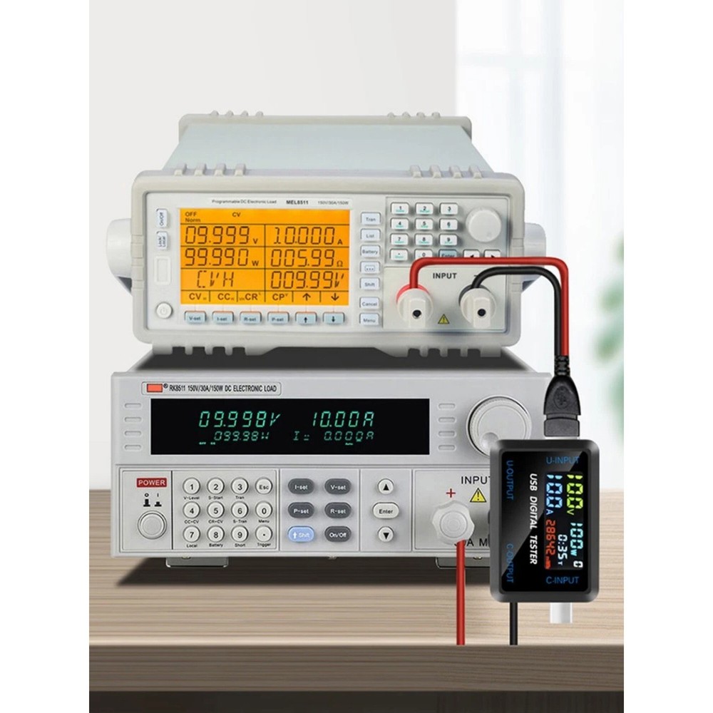 New Professional USB C Voltmeter Ammeter with IPS Display for Digital Devices