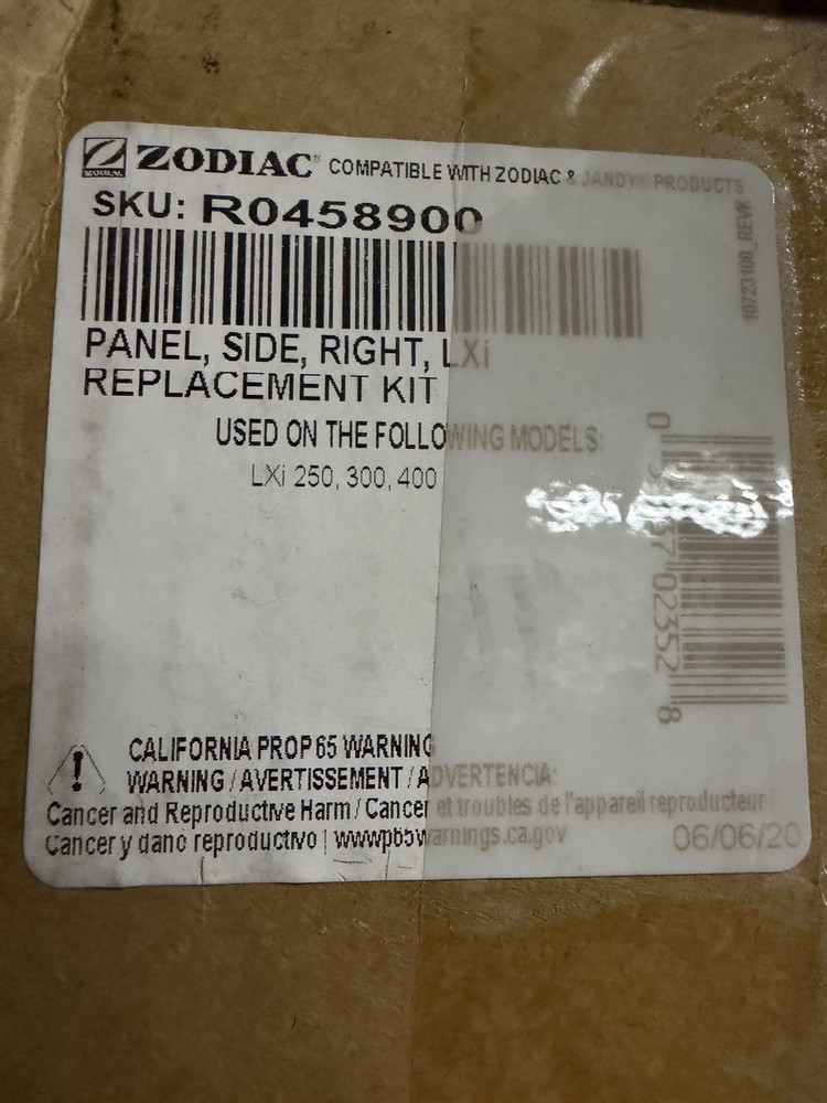 Jandy Replacement Right Side Jacket Panel (R0458900)