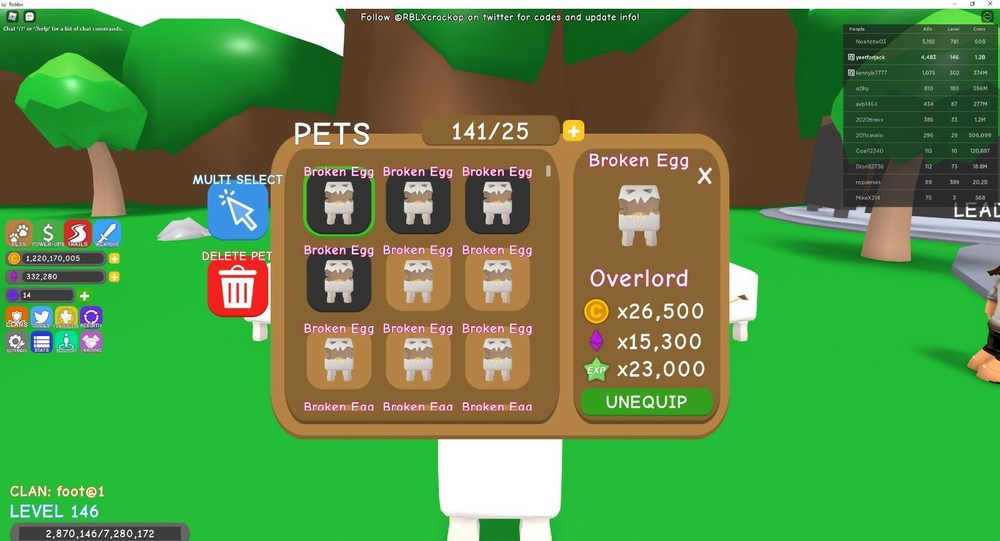 rpg world creaked egg pet