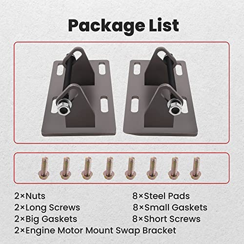 maXpeedingrods LS Engine Motor Swap Mount- Engine Brackets Adapter Plates Kit,