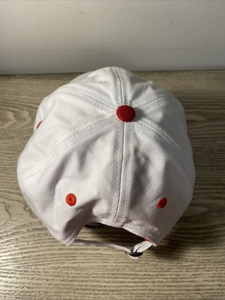 Betty Boop 6 Panel Strap Closure Adjustable Hat White