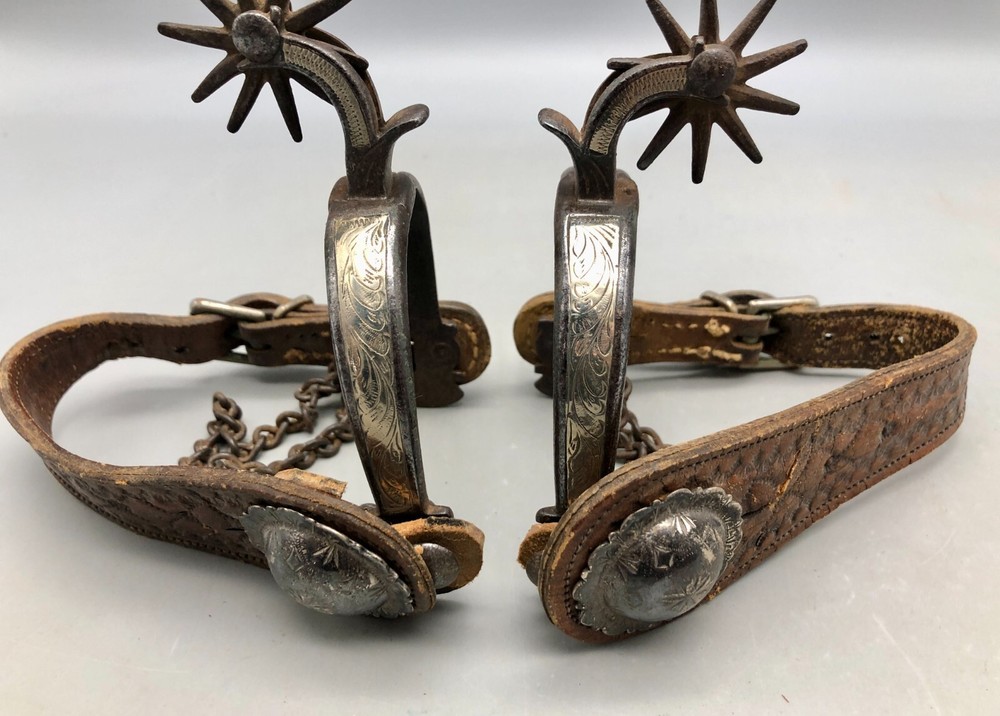California Style Spurs Attributed To Hernandez Brothers