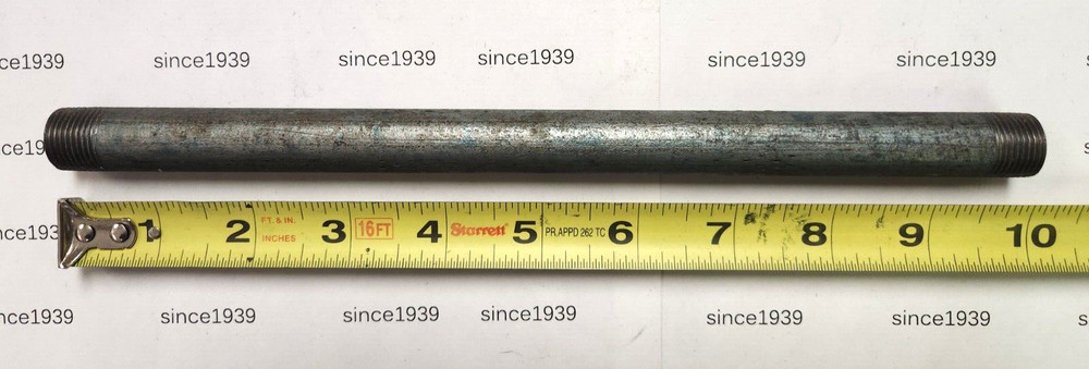 3/8" x 10" Galvanized Nipple Schedule 40