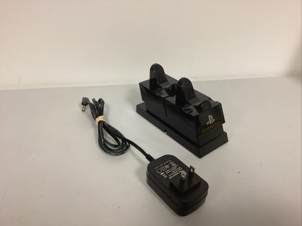 PS4 Double Controller "Power A" Charging Stand Model#1426803-01 Tested