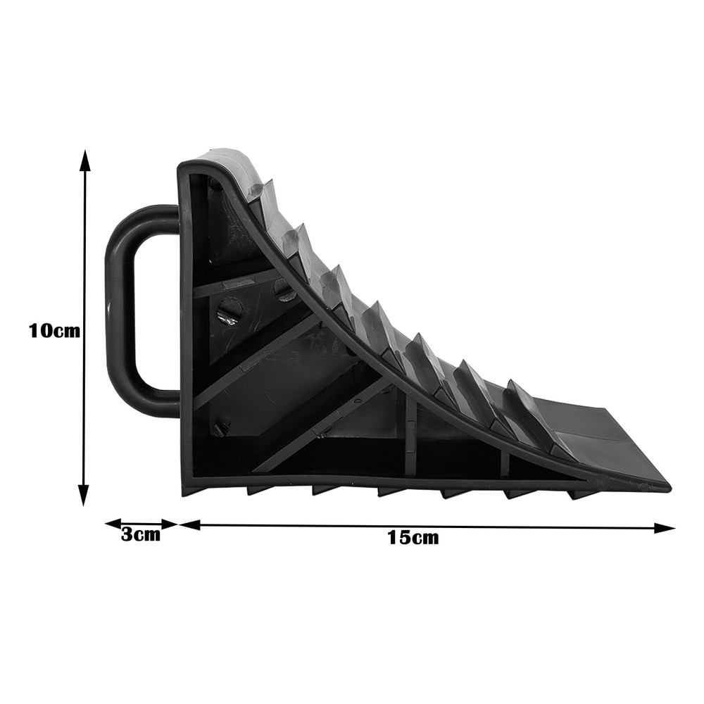 4pcs Heavy Duty Wheel Chocks Blocks Car Truck Rv Camper Trailer Tire Stopper