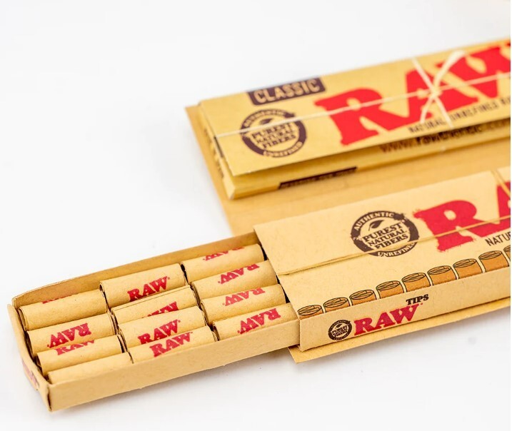 RAW King Size "MASTERPIECE" Rolling Papers with Pre Rolled Tips - (3 Packs)