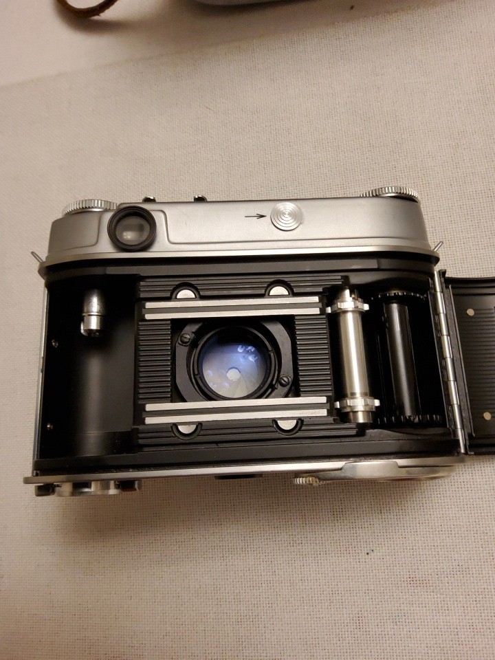 Retina IIIc 35mm Rangefinder Camera with Brown Case Black Silver