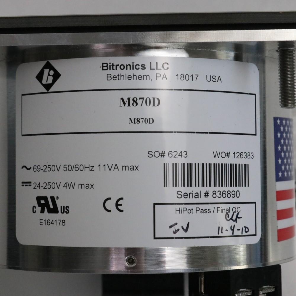 Bitronics M870D Display Unit, Remote / Local Measured or Calculated Parameters
