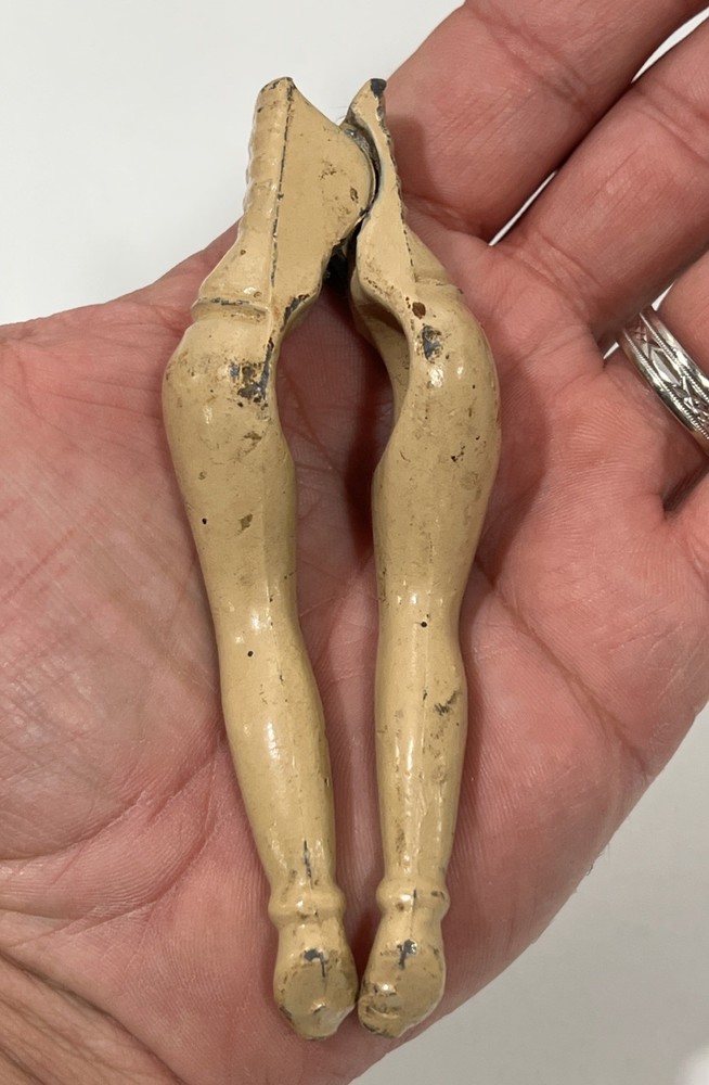 Vintage Risque Woman's Bare Legs Nutcracker Figural Marked Niagara Falls