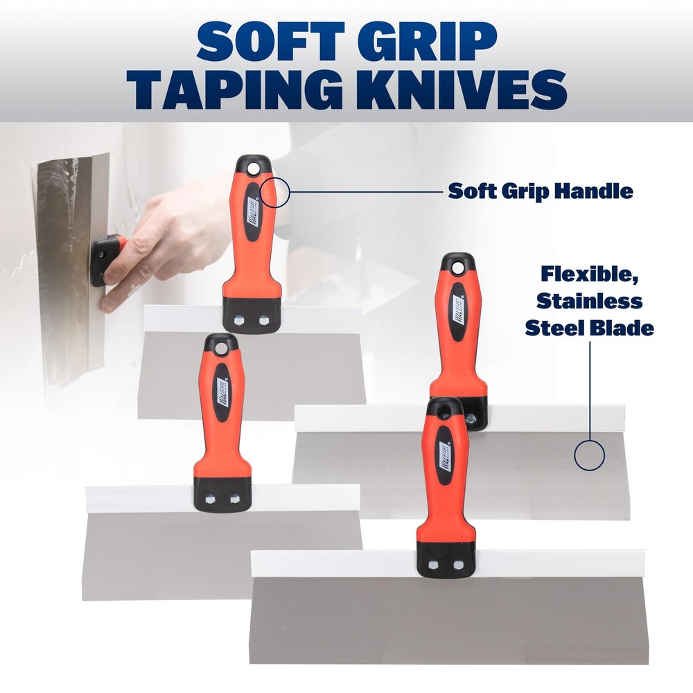 WAL-BOARD TOOLS Deluxe Drywall Finishing Tool Kit, Mud Pan, MultiTool, Taping...
