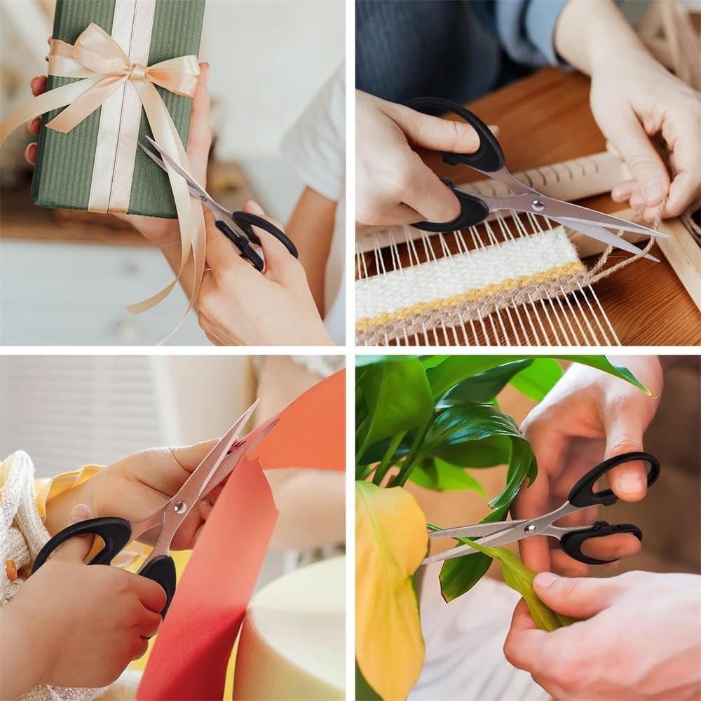 3-Pack Kitchen Utility Scissors Set Stainless Steel Multi-Purpose Sharp Shears