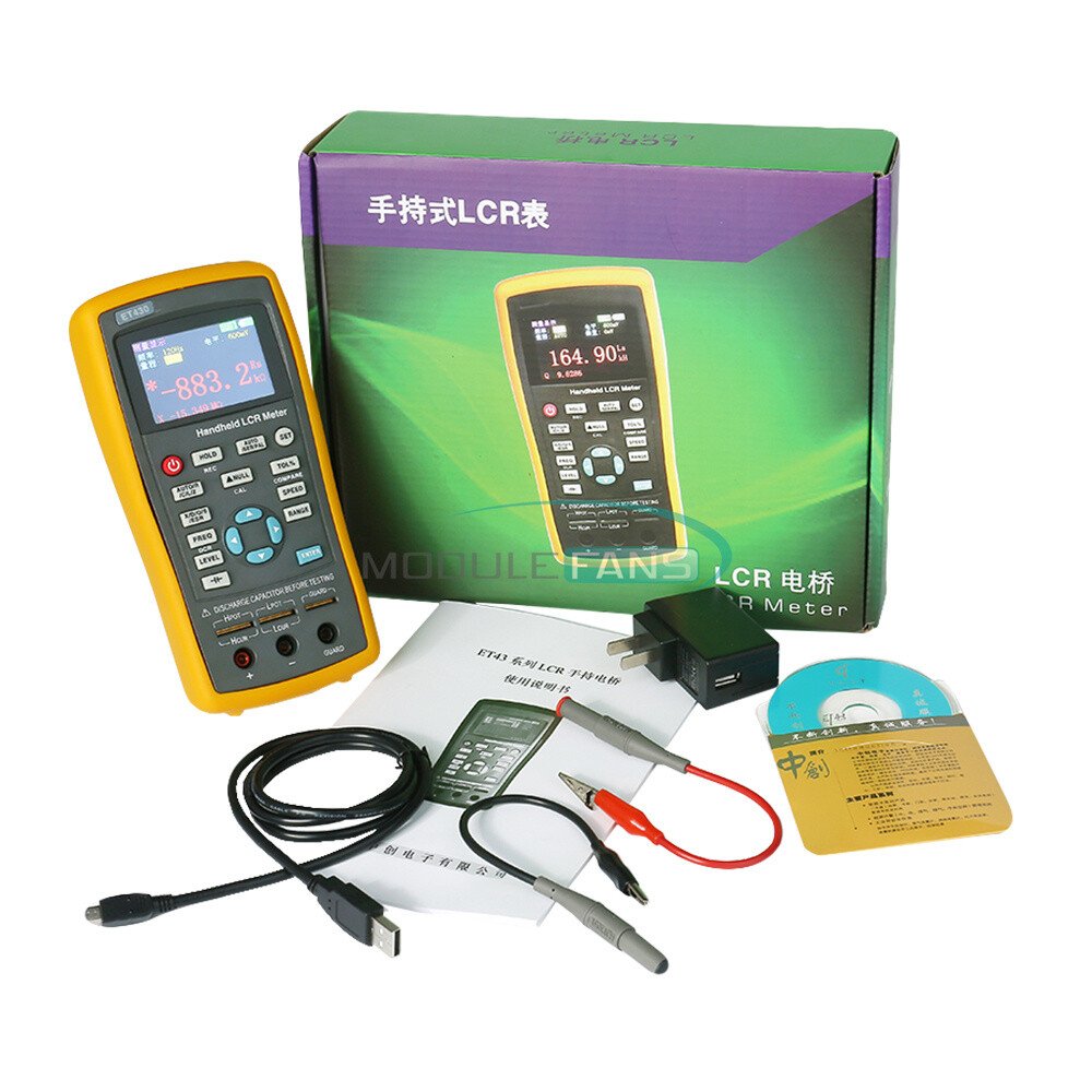 Handheld LCR Bridge Digital LCD Capacitance Inductance Resistance Meter Tester
