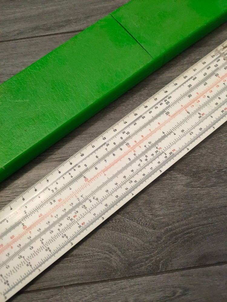 ANTIQUE MILITARY USSR SOVIET LOGARITHMIC SLIDE RULER