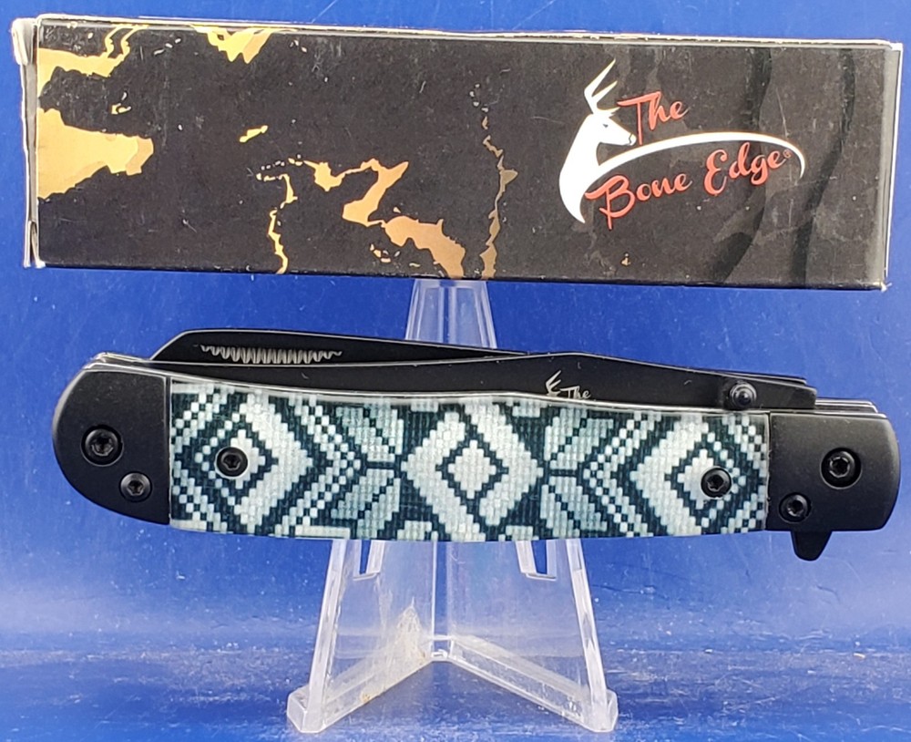 BONE EDGE SPRING ASSISTED TRAPPER  13819