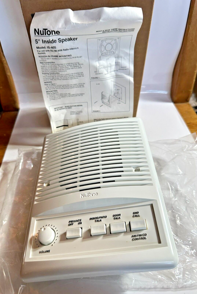 NuTone ISA-445WH ? 5" Inside Speaker for IM-4006 Intercom System White #2