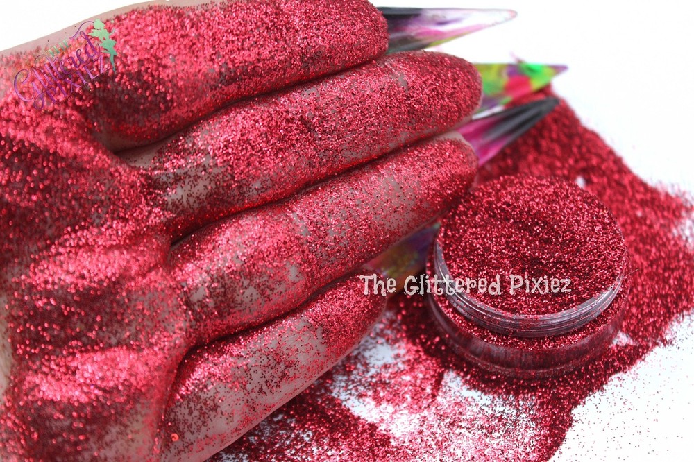 CRIMSON CRUSH METALLIC glitter- Pixie Dust( extra fine glitter)