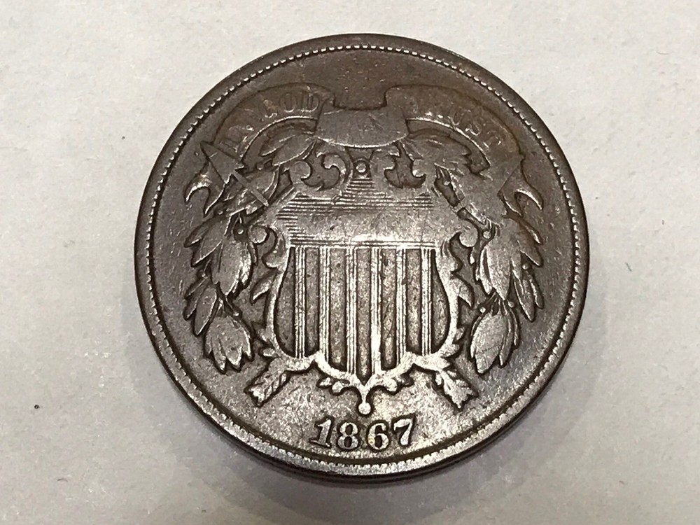 1867 US 2 Cent Better Date Better Grade