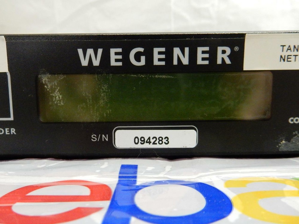 Wegener Unity 4600 Digital Media Satellite Receiver / Decoder 19" Rackmount
