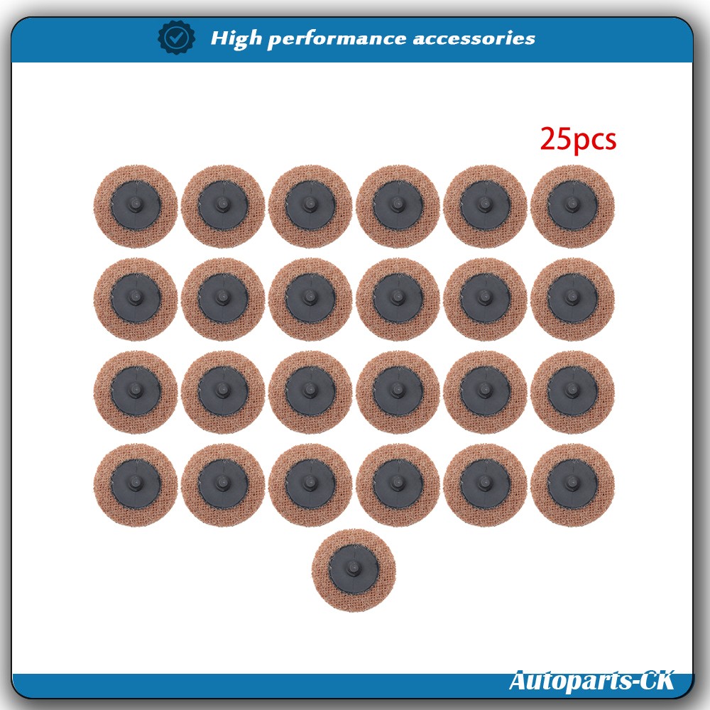 25 Pack Surface Conditioning Quick Change Discs 2" Coarse Prep Pad Discs