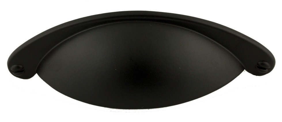 (12 Pack) 2-1/2" Country Store Cup Pull Matte Black