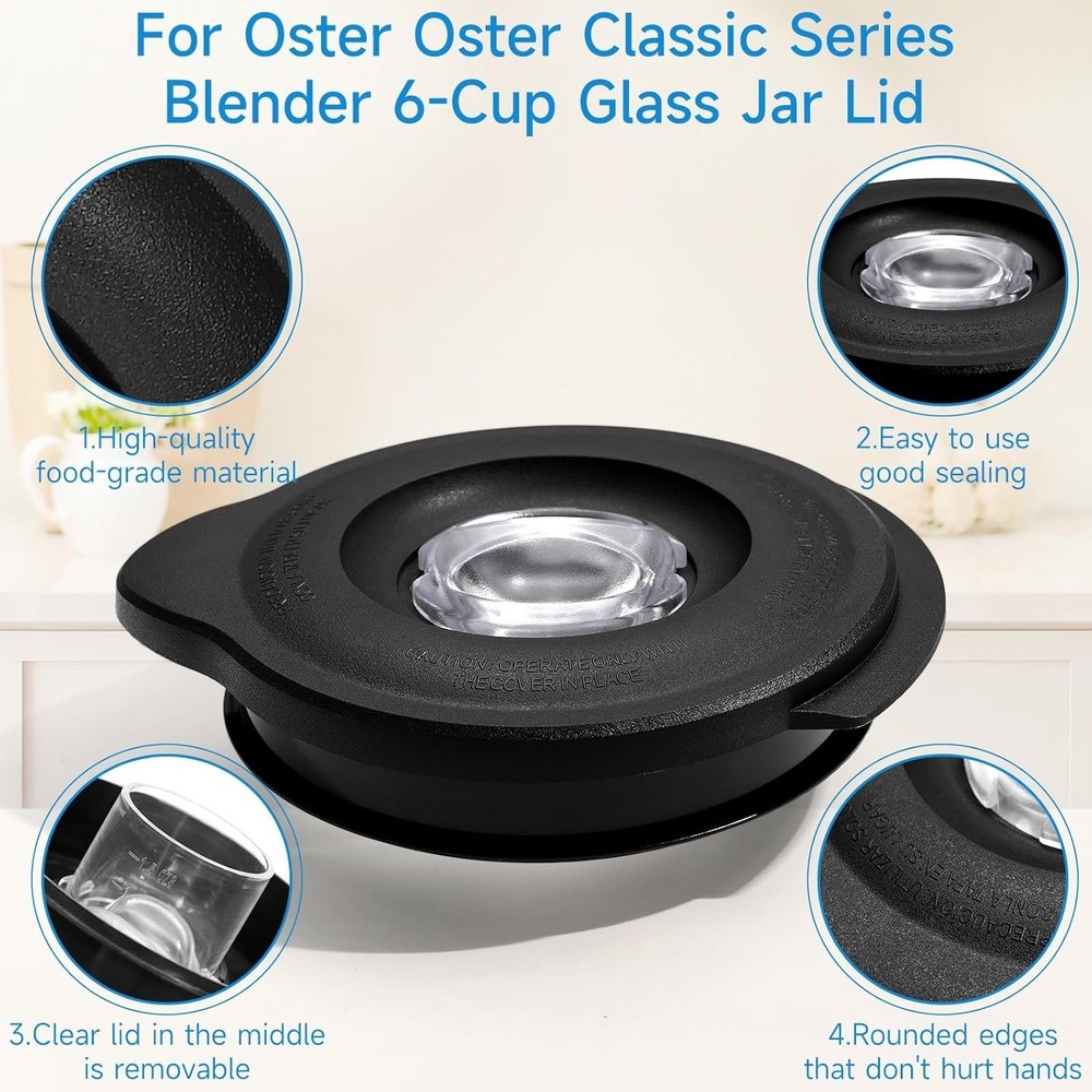 6-Cup Os-ter Blender Lid Cover - Efficient Replacement for Enhanced Kitchen Use