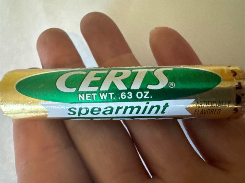 CERTS Spearmint mints with Retsyn