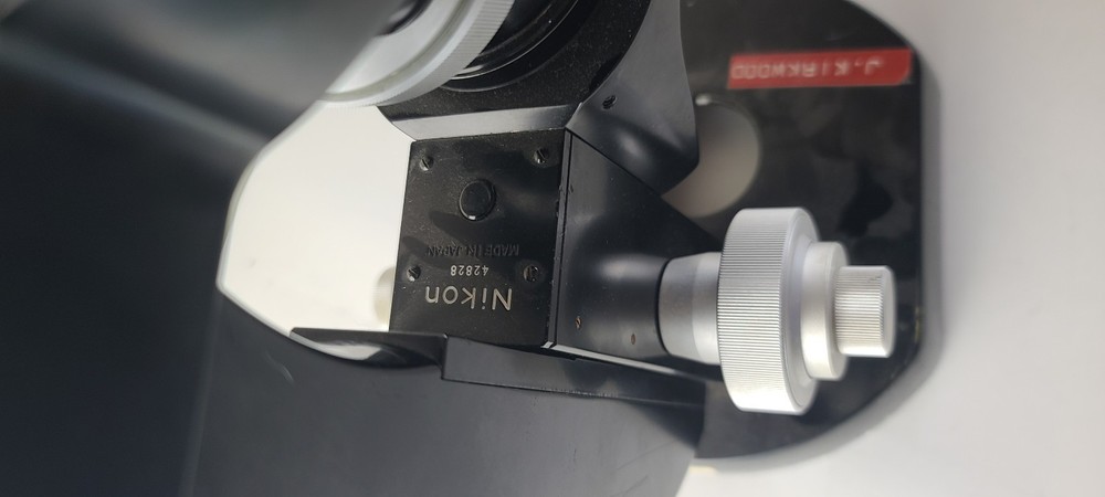 Vintage Black Nikon Microscope Frame ~ Parts