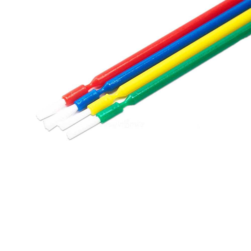 100Pc Dental Disposable Applicators Micro Brush Bendable Tip Brush Bendable 10cm