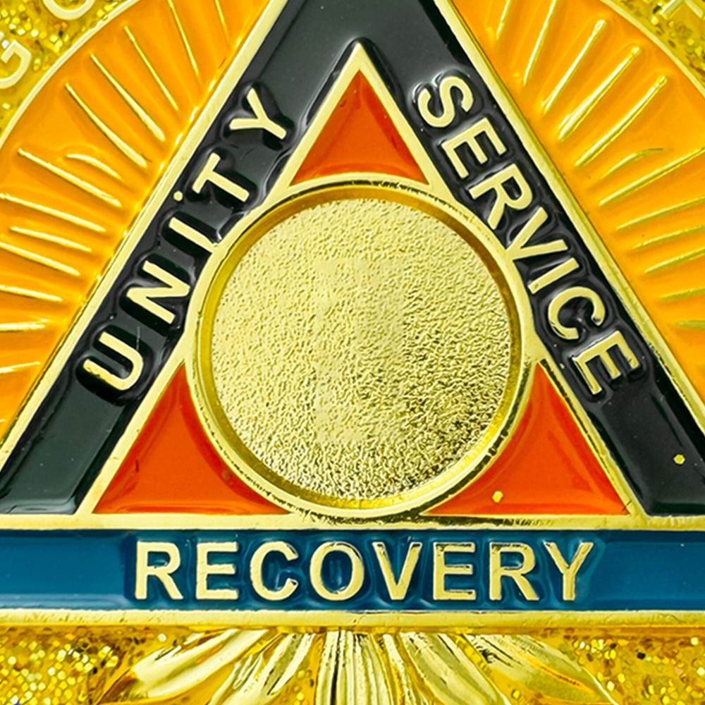 Personalized 1-65 Years Alcoholics Anonymous AA Chips Medallion Sobriety Coin