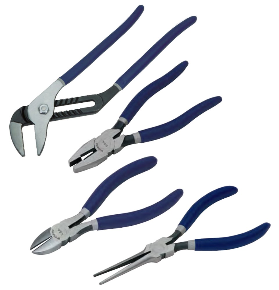 4pc Combination Utility, Super Joint, Linesman, Diagonal, Pliers Williams