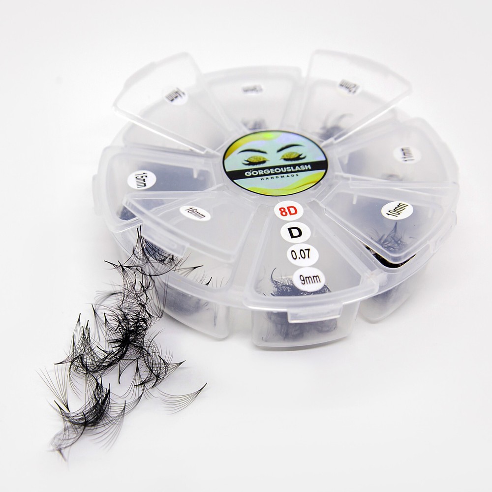 Mixed 8D Lashes. 1000 Premade Volume Fans. Eyelash extensions, Handmade!
