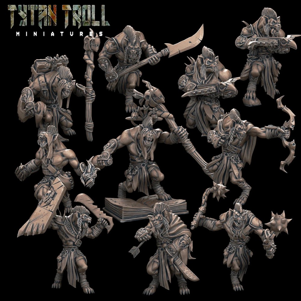 Gnoll Raiders Miniature