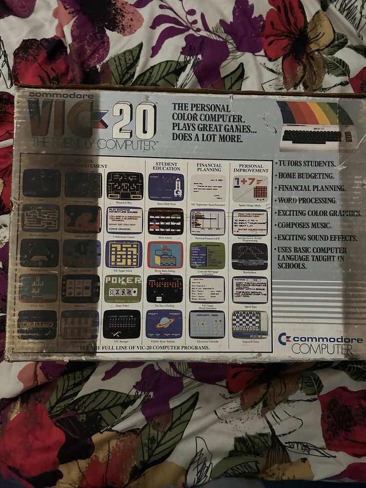 Commodore VIC-20 personal computer in its original box