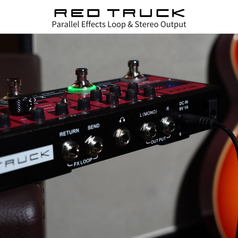Red Truck Combined Multi Effects Multiple Stompbox, Tranditional Guitar Effec...