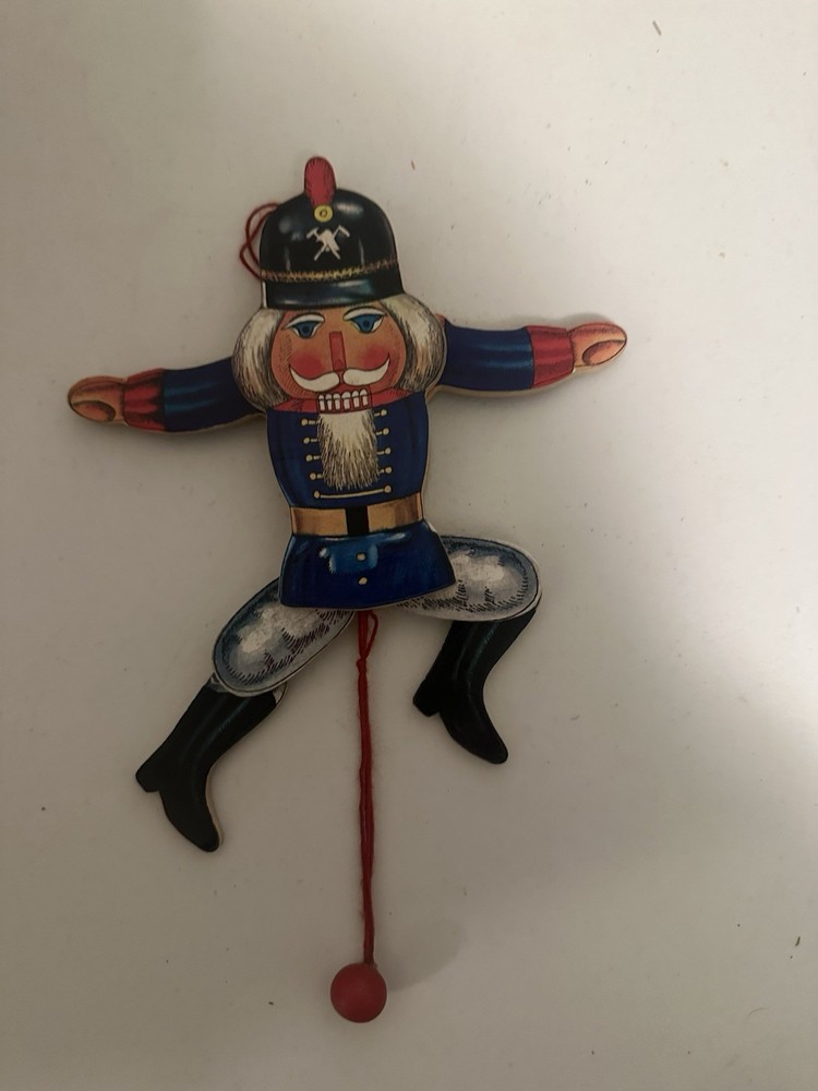 Vtg Pull String  Nutcracker Jumping Jack