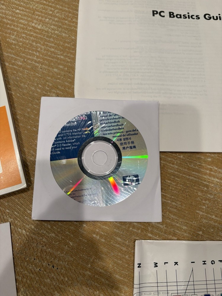 HP Pavilion Home PC Booklets Getting Started Guide Basics Vintage Disc, 2004