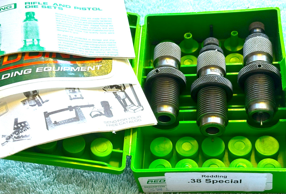 REDDING 3 Piece DIE SET - .38 Special
