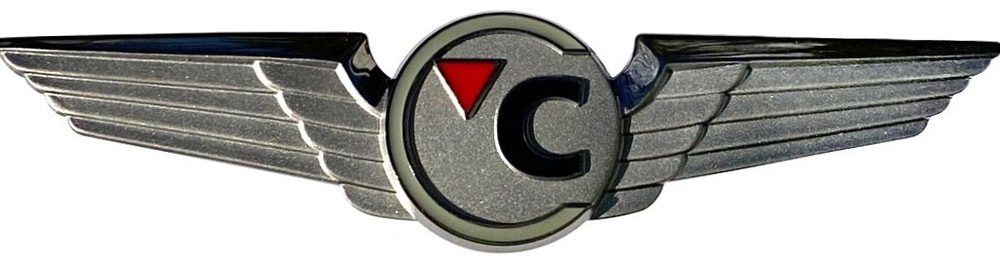 Compass Airline Flight Attendant Wing (Silver)