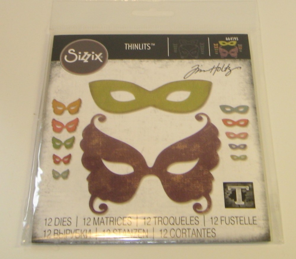 TIM HOLTZ SIZZIX 664195 THINLITS MASQUERADE DIE SET