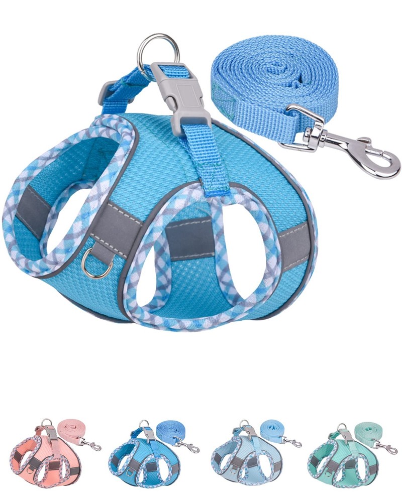 Dog Harness for Small Medium Dogs No Pull, Puppy Harness and Leash Set, Step ...