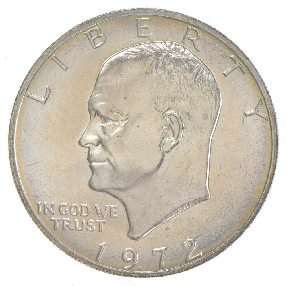 1972-S Eisenhower Dollar 40% SILVER - BU Unc MS